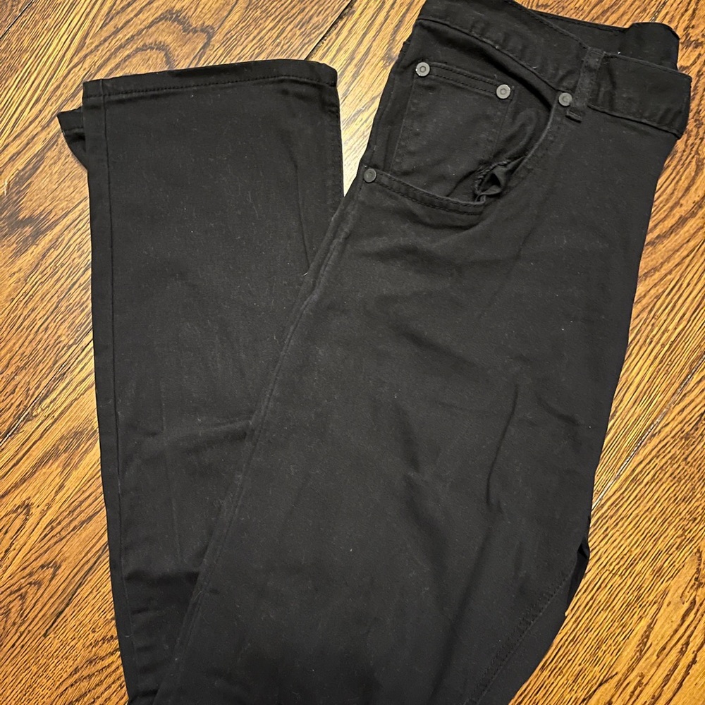 Black Straight Jeans